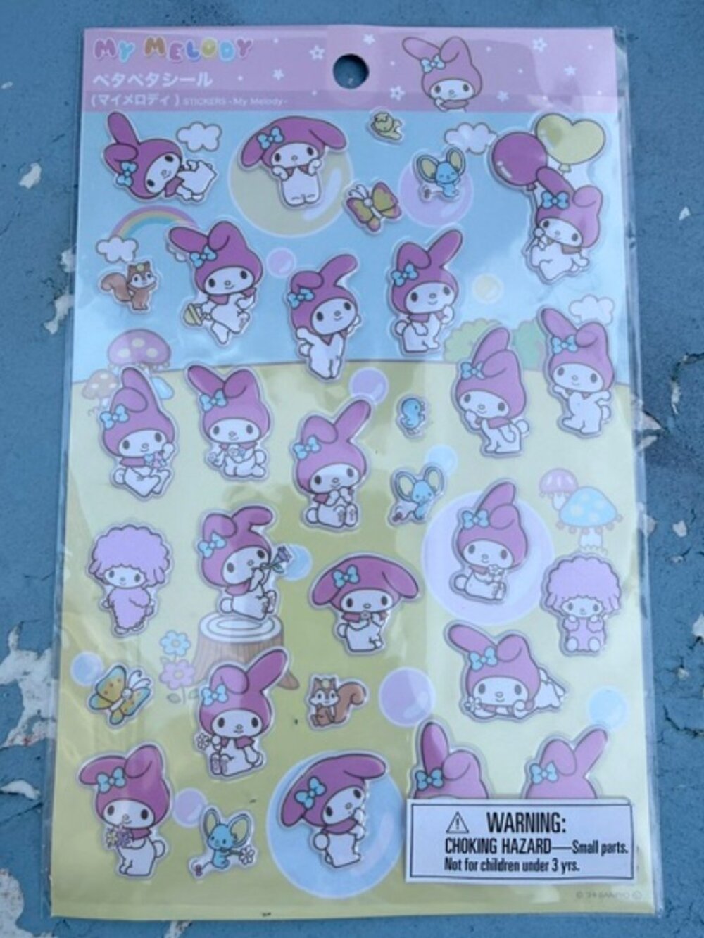 Sanrio My Melody Bunny Bundle Pouches 2, Pens 2, Pad 1 Mini, Stickers 1 Sheet - Picture 10 of 15